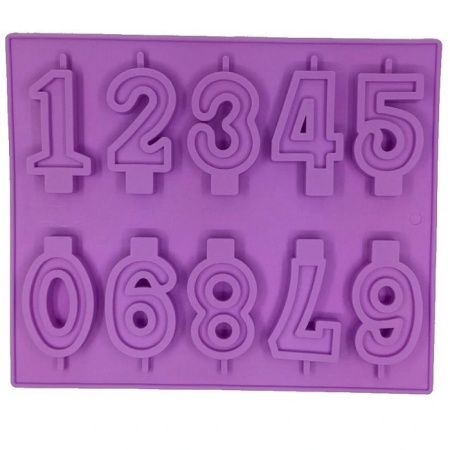 Силиконовая форма Цифры на ножке Силиконовая форма Цифры на ножке