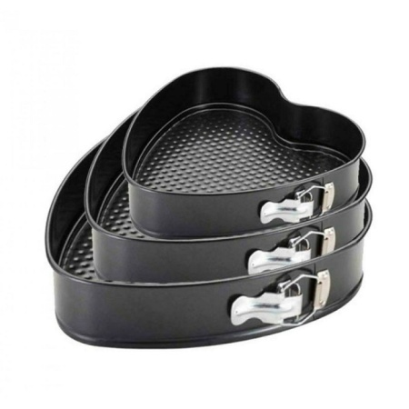 Набор разъемных форм Сердце 24 26 28 см 3 шт