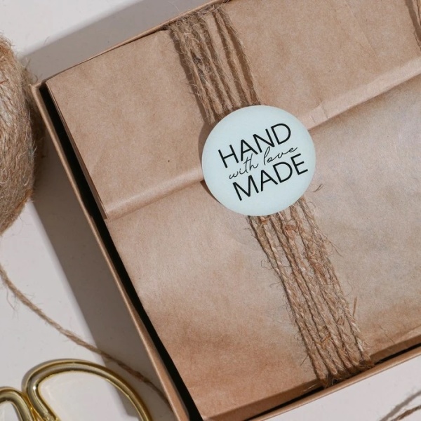 Набор наклеек Hand Made 16х9,5 см 6 шт