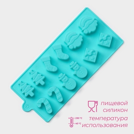 Силиконовая форма для конфет Новый Год