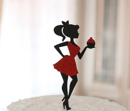 Топпер Девочка с капкейком