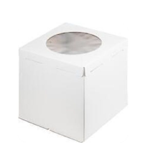 Коробка для торта с окном Гофрокартон 36х36х36 см