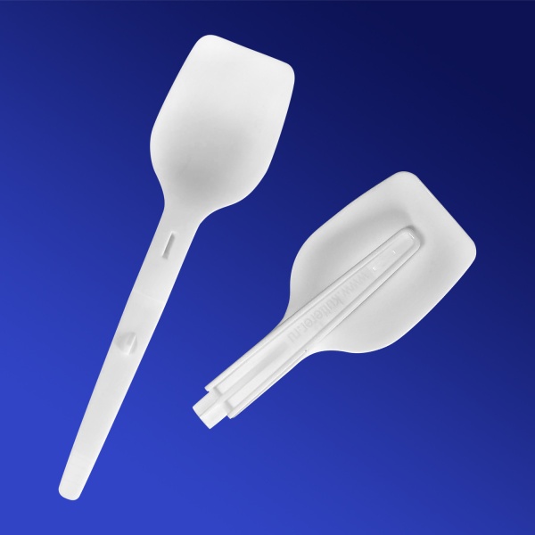 Ложка пластиковая складная белая 10 шт