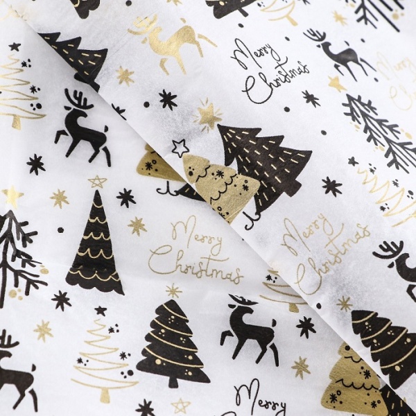 Бумага тишью Оленята 50х66 см 3 шт