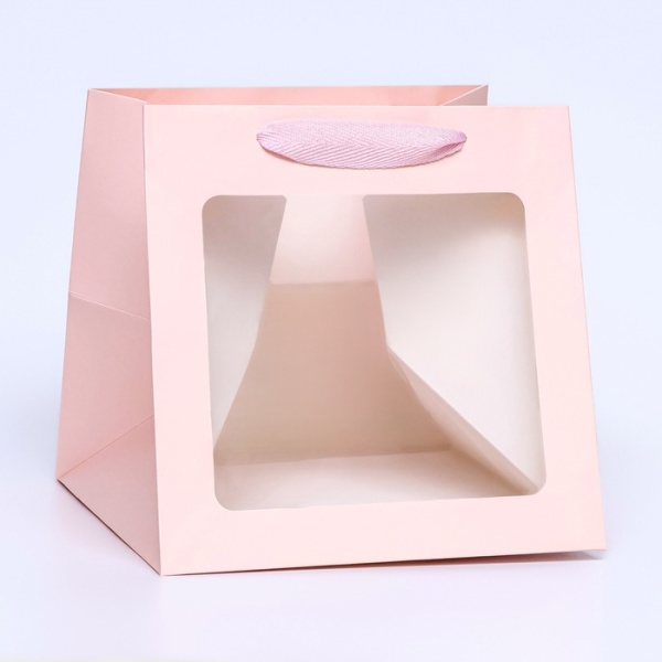 Пакет Персиковый с квадратным дном 30х30х30 см