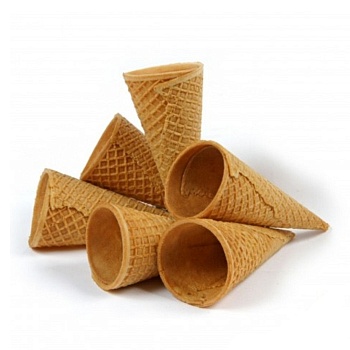 Вафельный рожок Миниконус ровный край 6 см 10 шт