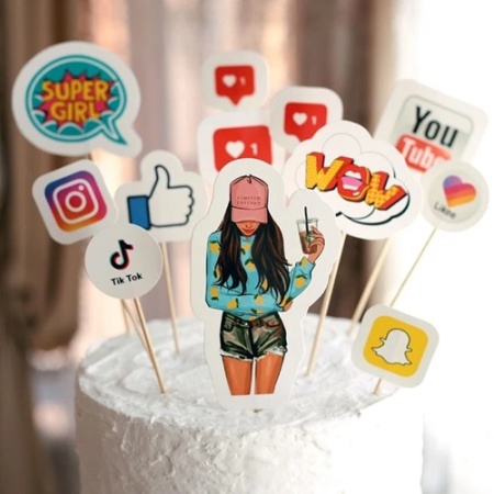 Набор топперов Лайк девушка