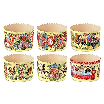 Форма для кулича Городец 90х90 мм 10шт