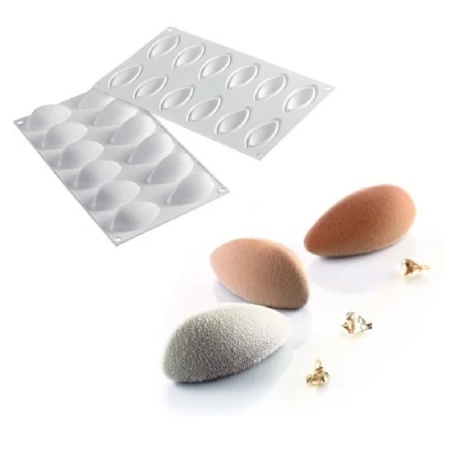 Форма Кнелли 12 ячеек QUENELLE24 Silikomart Италия