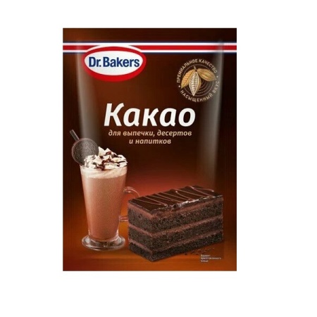 Какао-порошок алкализованный Dr.Bakers 25 г
