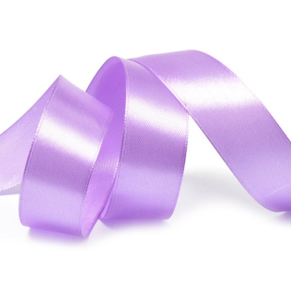 Лента атласная сиреневая ширина 2,5 см