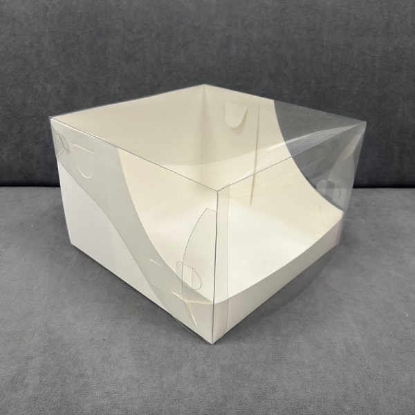 Упаковка кондитерская с пластиковой крышкой 20,5х20,5х14 см