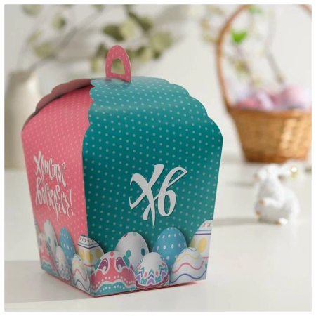 Пасхальная коробочка ХВ пасхальные яйца 17 х 17 х 26 см