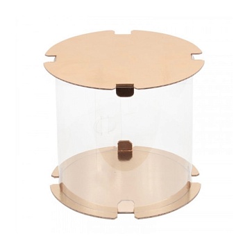 Упаковка Тубус золото 24х24 см