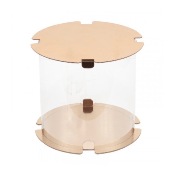 Упаковка Тубус золото 24х24 см