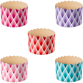 Форма для кулича ГЕОМЕТРИЯ 90х90 мм 10шт