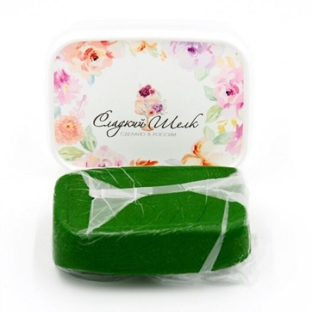 Мастика Сладкий шелк темно-зеленая 250 гр