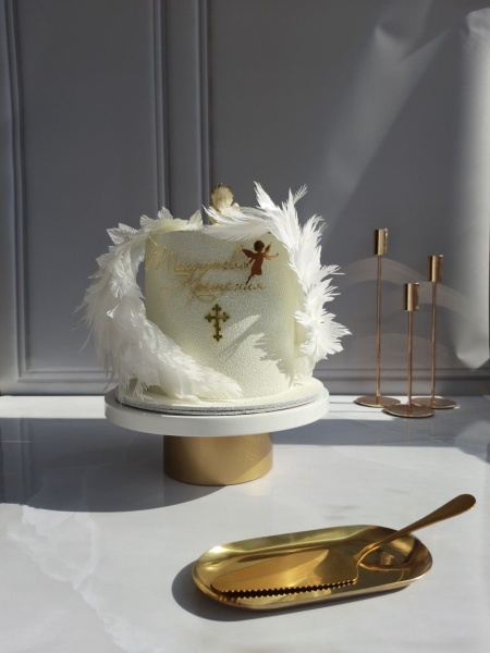 Топпер акриловый Таинство крещения цвет Золото
