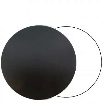 Подложка  для торта черная/белый жемчуг усиленная 2,5 мм d 22 см