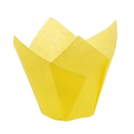 Форма для маффина Тюльпан желтый 50х80 мм 20 шт