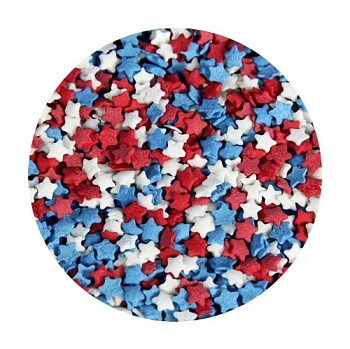 Звезды красно-бело-синие 100 г