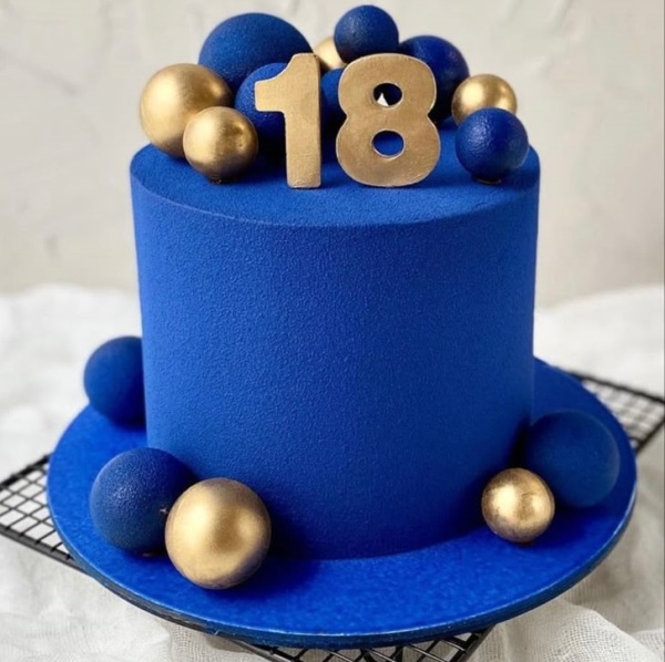 Шоколадный спрей велюр Синий Фанси 210 мл