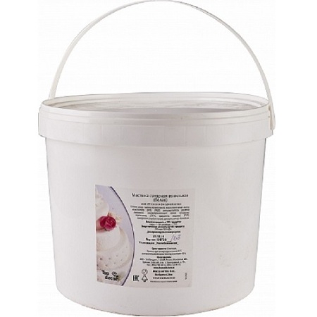 Сахарная мастика Топ Декор белая 6 кг