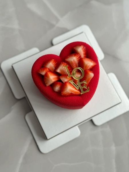 Набор акриловых топперов Любовь Love 4 шт