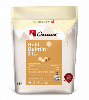 Шоколад белый Carma Gold Quintin 31% 1,5 кг