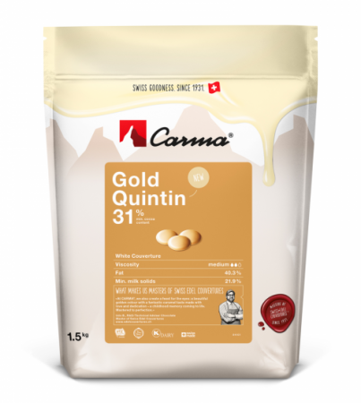 Шоколад белый Carma Gold Quintin 31% 1,5 кг