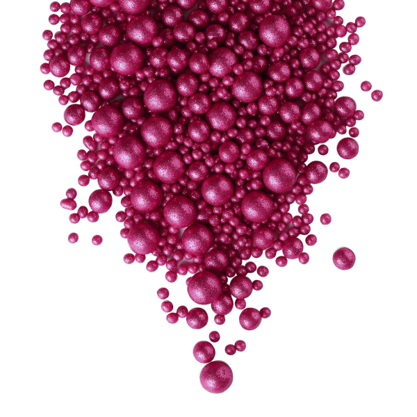 Драже рисовое в глазури Блеск фуксия микс 50 г