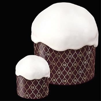 Форма для кулича ХВ КОРИЧНЕВАЯ 110х85 мм 10шт