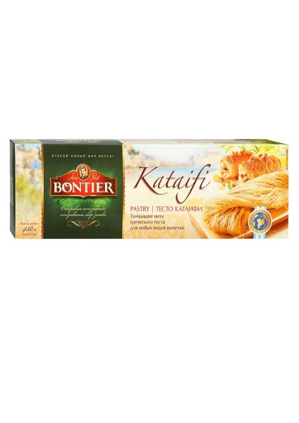 Тесто Катаифи Bontier замороженное 450 гр Тесто Катаифи Bontier замороженное 450 гр