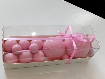 Шары из шоколадной глазури Розовые 11 шт