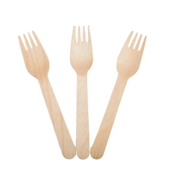 Вилка дерево 155мм 10 шт