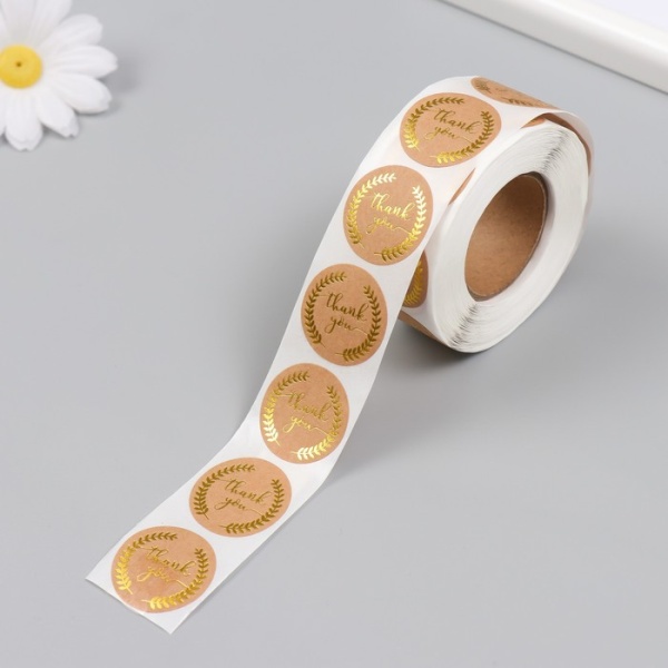 Набор наклеек Thank you 2,5 см 30 шт
