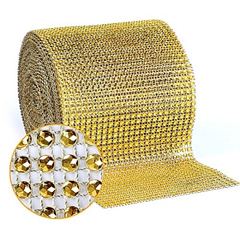 Стразы золото 1 метр