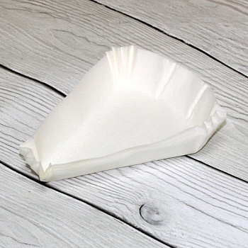 Капсулы бумажные треугольные белые 102х102х75х25 мм 500 шт