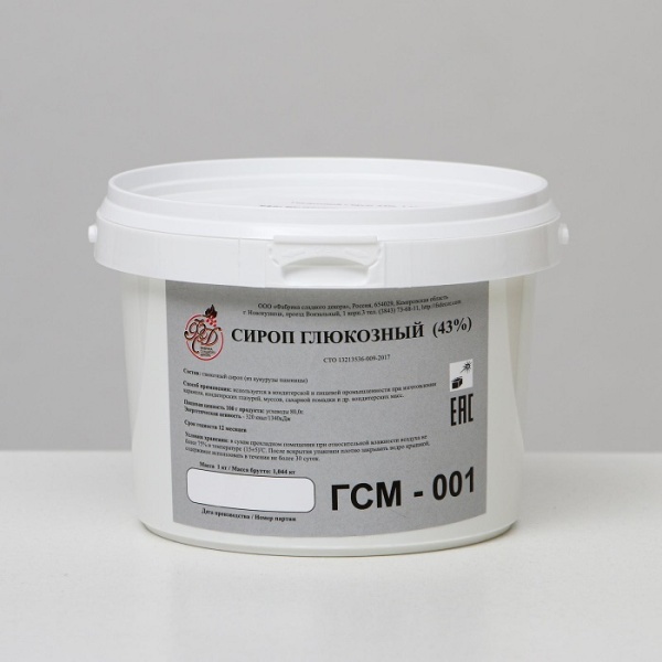 Глюкозный сироп 43% ФСД 1 кг