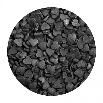 Сердечки Черные мини 100 г