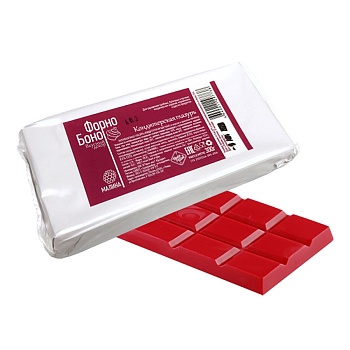 Глазурь шоколадная Малина в плитке 300 г