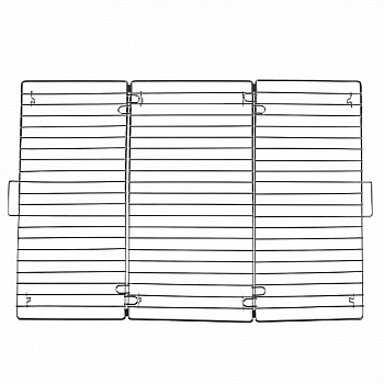 Решётка для глазирования складная прямоугольная 28x36 см