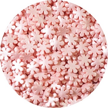 Снежинки Розовый перламутр 100 г